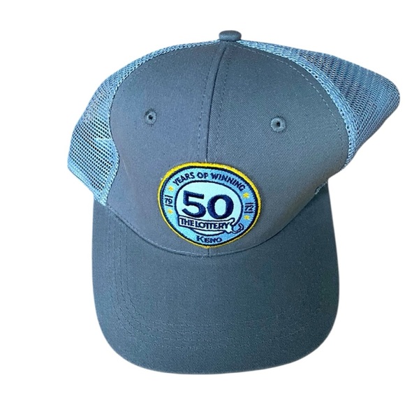 Men's 50 Years Lottery Keno Baseball Cap NWOT - Picture 1 of 6